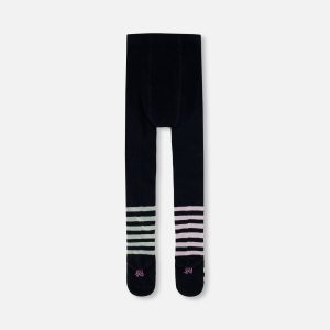 Knit Tights Dark Blue - Image 3
