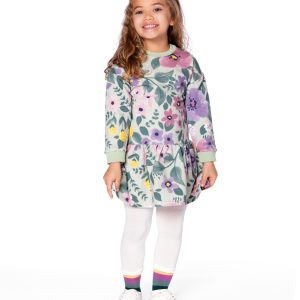 Alternative view of Striped Footed Knit Tights Off-White