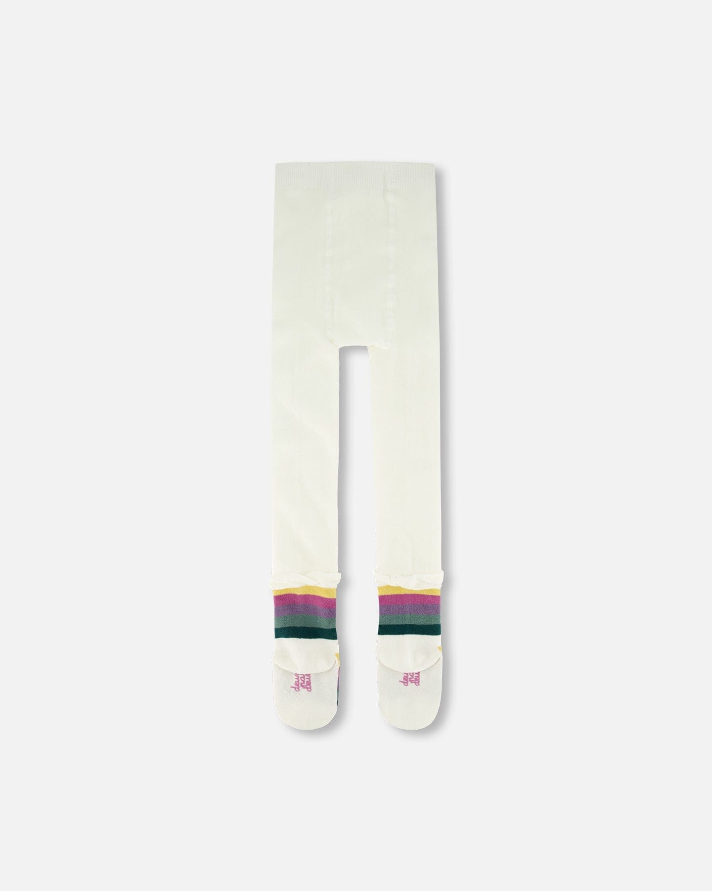 Striped Footed Knit Tights Off-White - Image 3