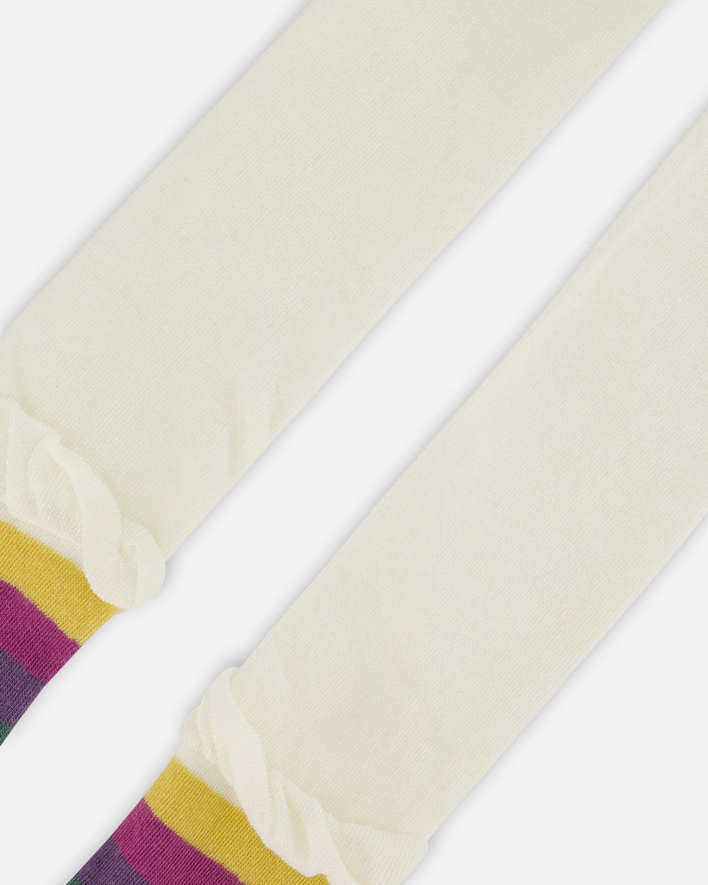 Striped Footed Knit Tights Off-White - Image 4