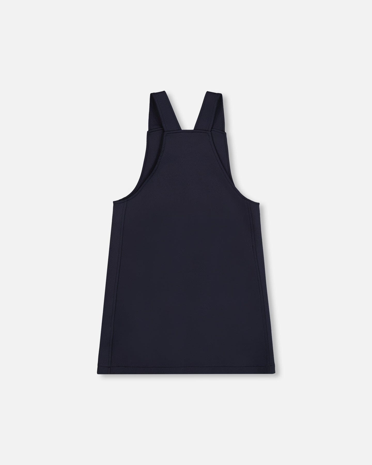Milano Jumper Dress Navy Blue With Buckle Detail - Image 3