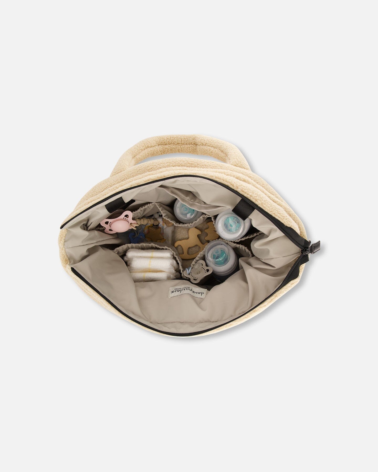 Diaper Bag With Changing Mat Light Beige - Image 3
