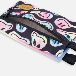 Double Pencil Case Smiley Face Girl - Image 3