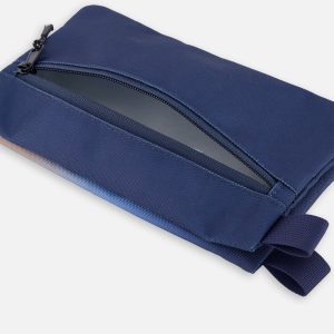 Double Pencil Case Blue And Beige Gradient - Image 4