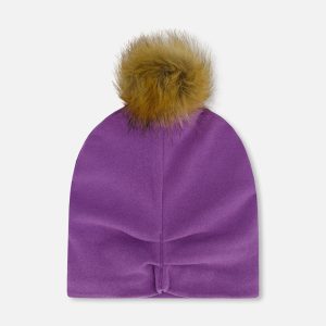 Mid-Season Jersey Pompom Hat Lavender - Image 2