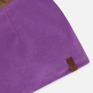 Mid-Season Jersey Pompom Hat Lavender - Image 3