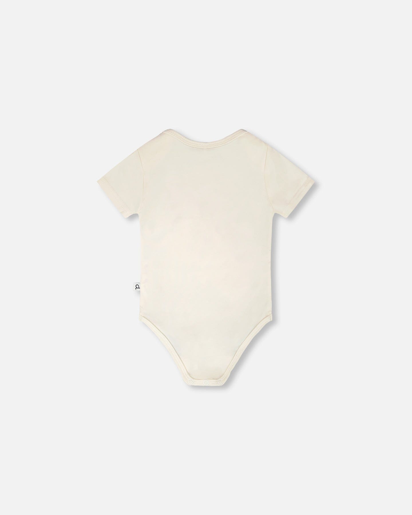 Evolutive Organic Cotton Jersey Onesie White - Image 3