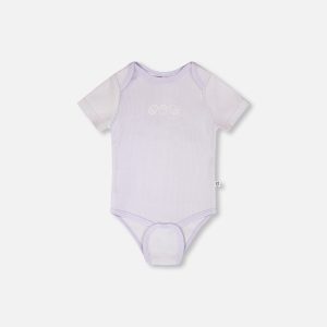Evolutive Cotton Rib Jersey Onesie Lilac - Image 2