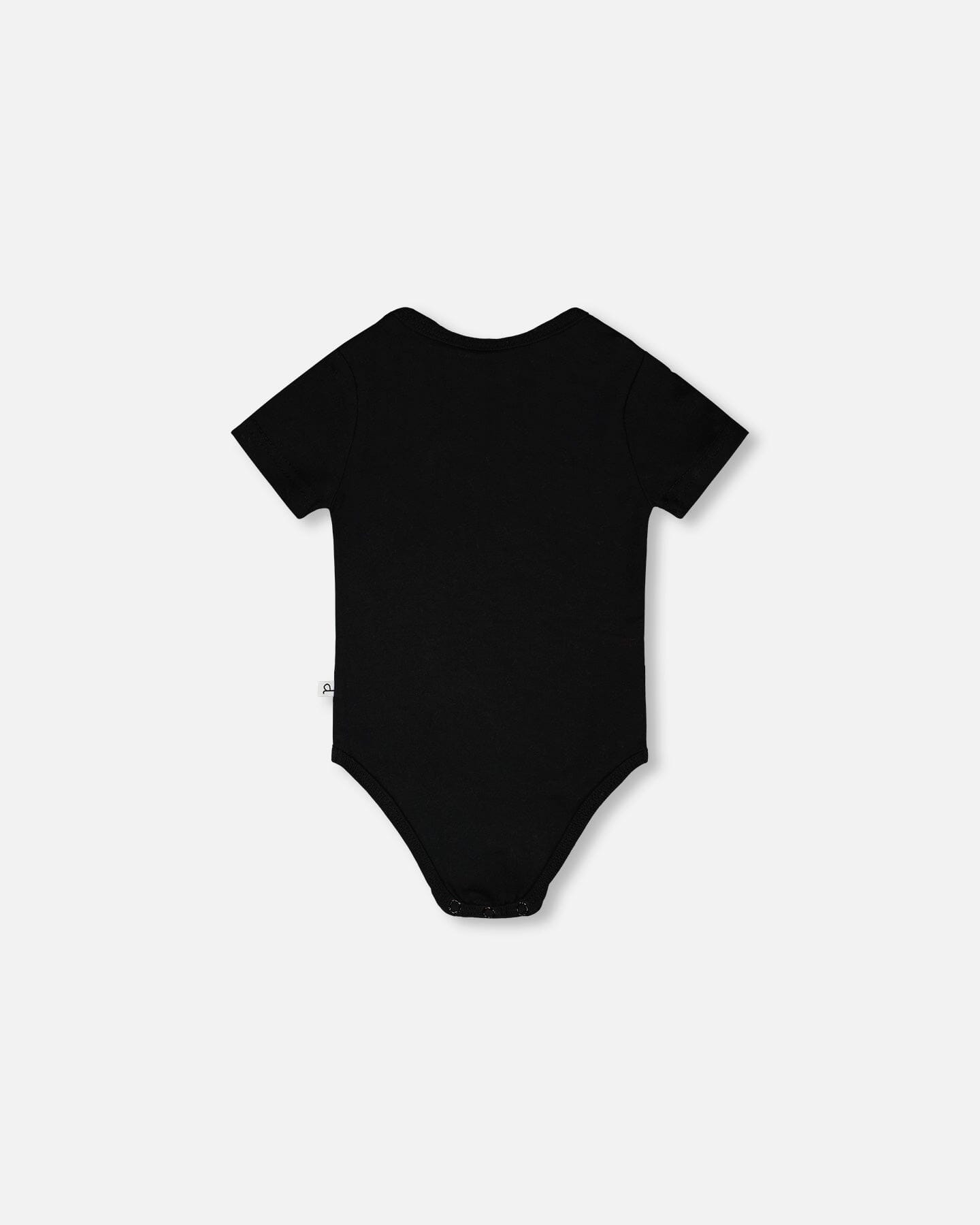 Evolutive Organic Cotton Jersey Onesie Black - Image 3