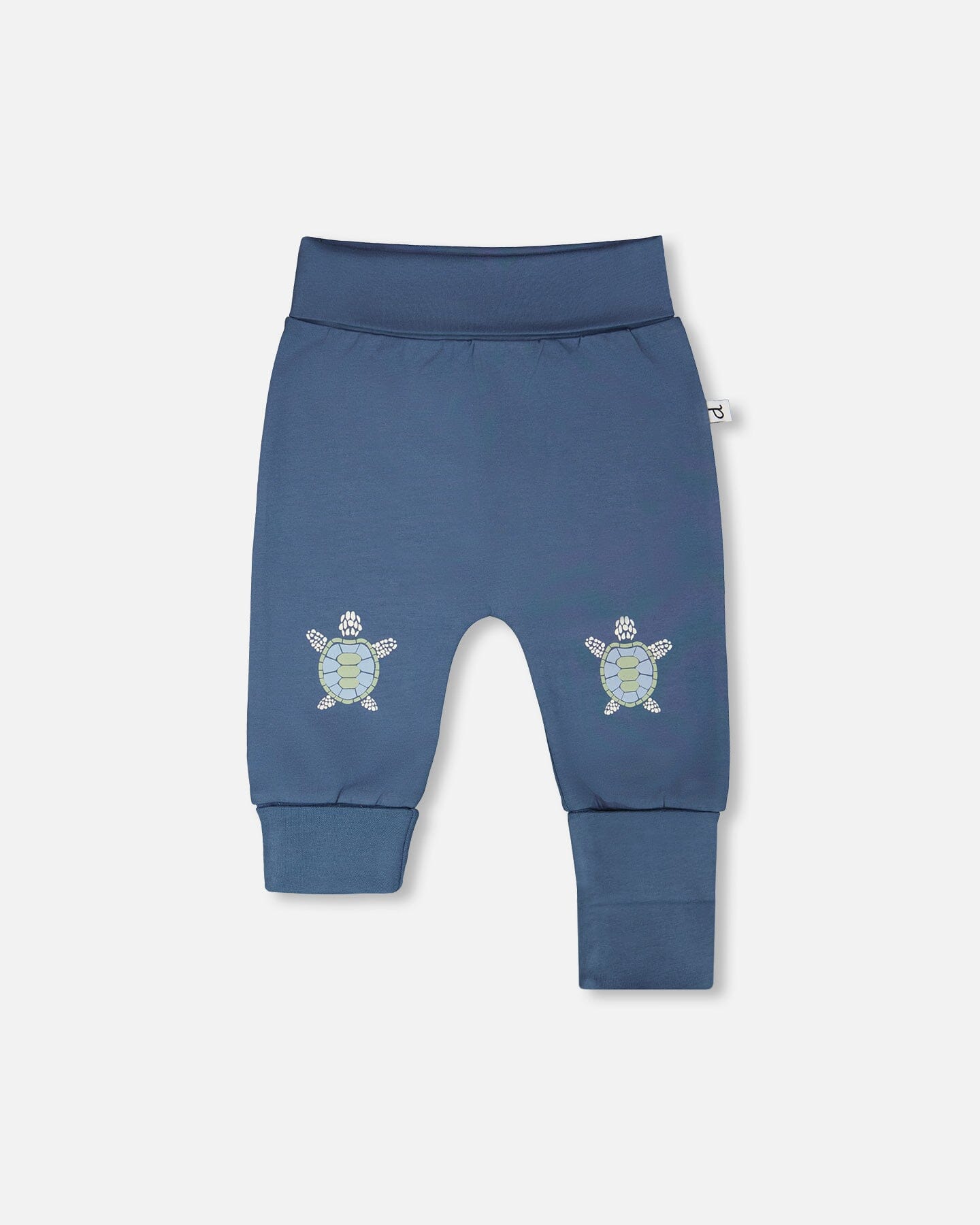 2 Pack Organic Cotton Jersey Evolutive Pants Medium Blue - Image 3