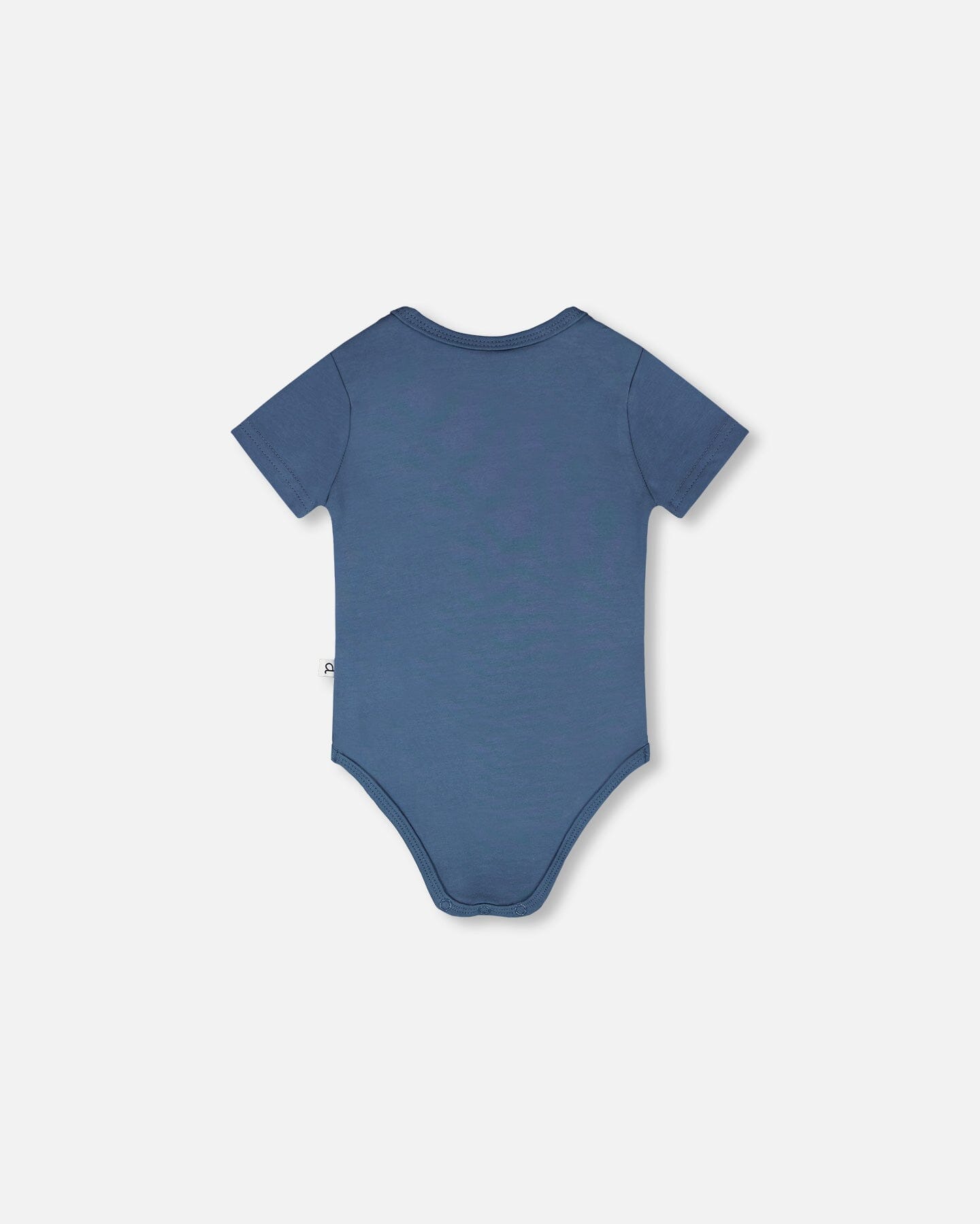 Evolutive Organic Cotton Jersey Onesie Medium Blue - Image 3