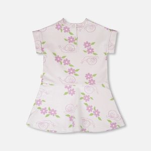 Alternative view of French Terry Dress Lilac Snails Print