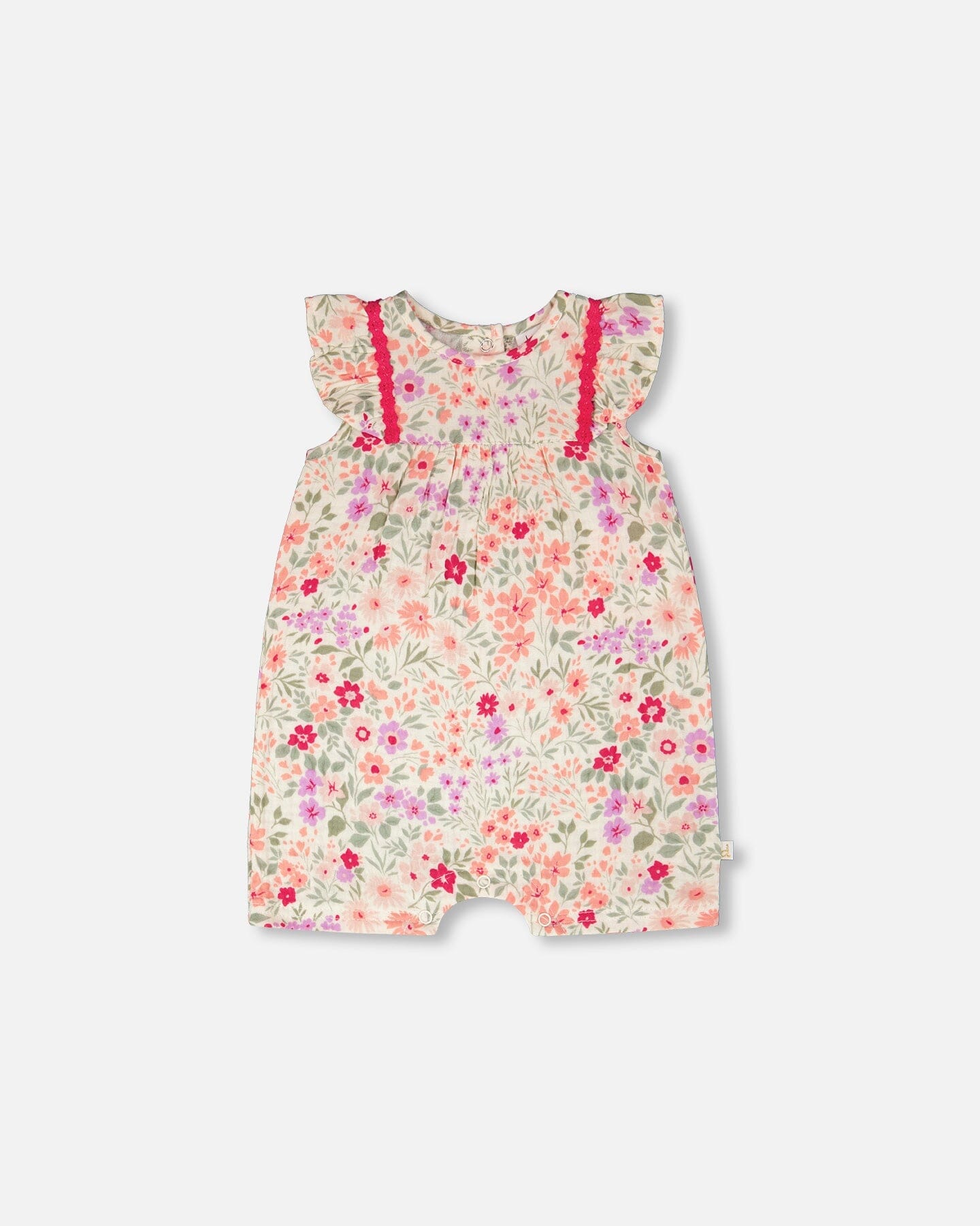 Romper Off White Printed Flowers - Image 6
