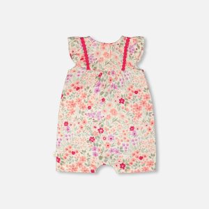 Alternative view of Romper Off White Printed Flowers