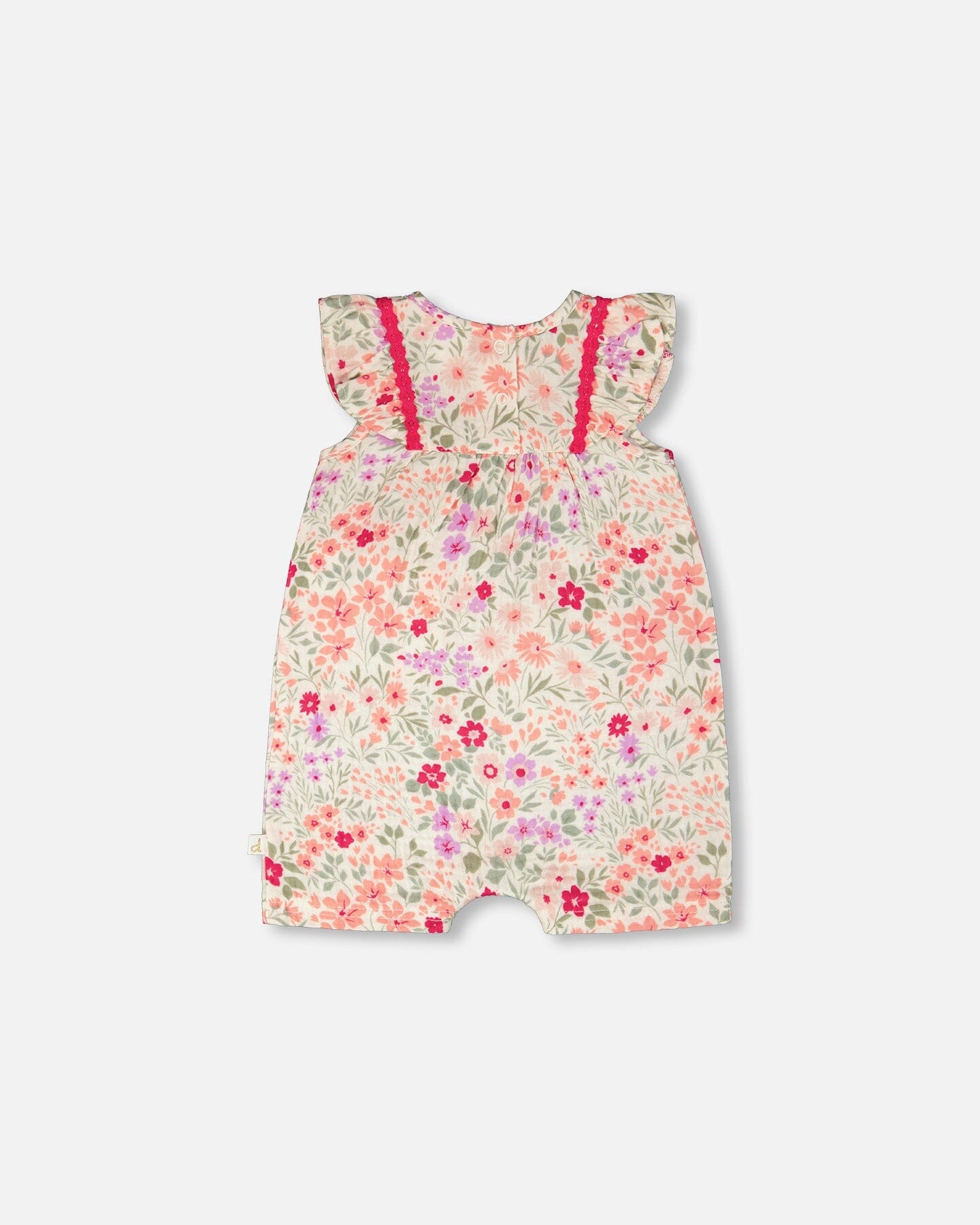 Romper Off White Printed Flowers - Image 2