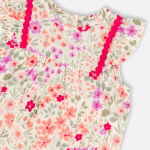 Romper Off White Printed Flowers - Image 3