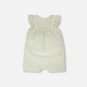 Alternative view of Romper Green Gingham