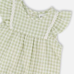 Romper Green Gingham - Image 3
