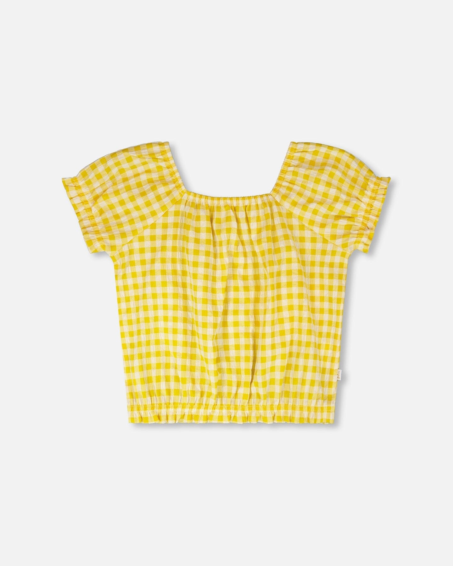 Peasant Top Yellow Gingham - Image 9