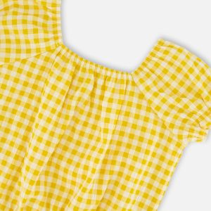 Peasant Top Yellow Gingham - Image 4