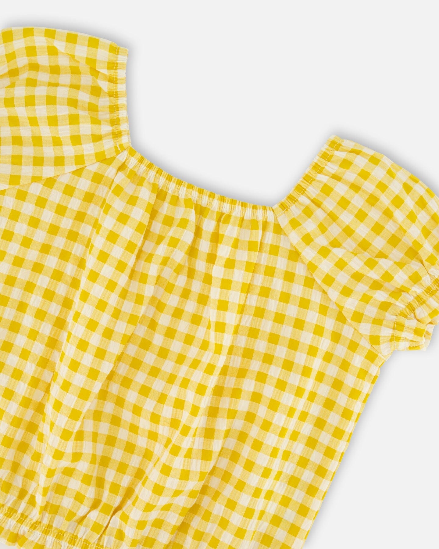 Peasant Top Yellow Gingham - Image 4