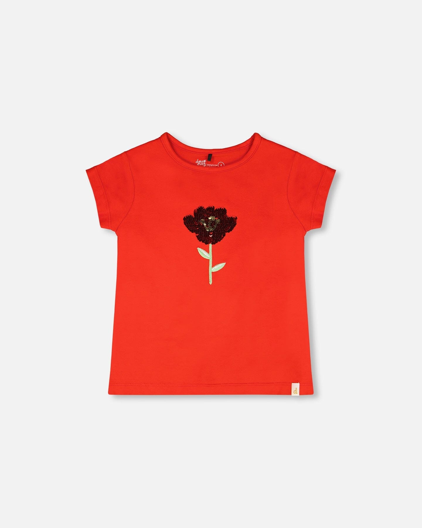 Organic Cotton Jersey T-Shirt Red - Image 10