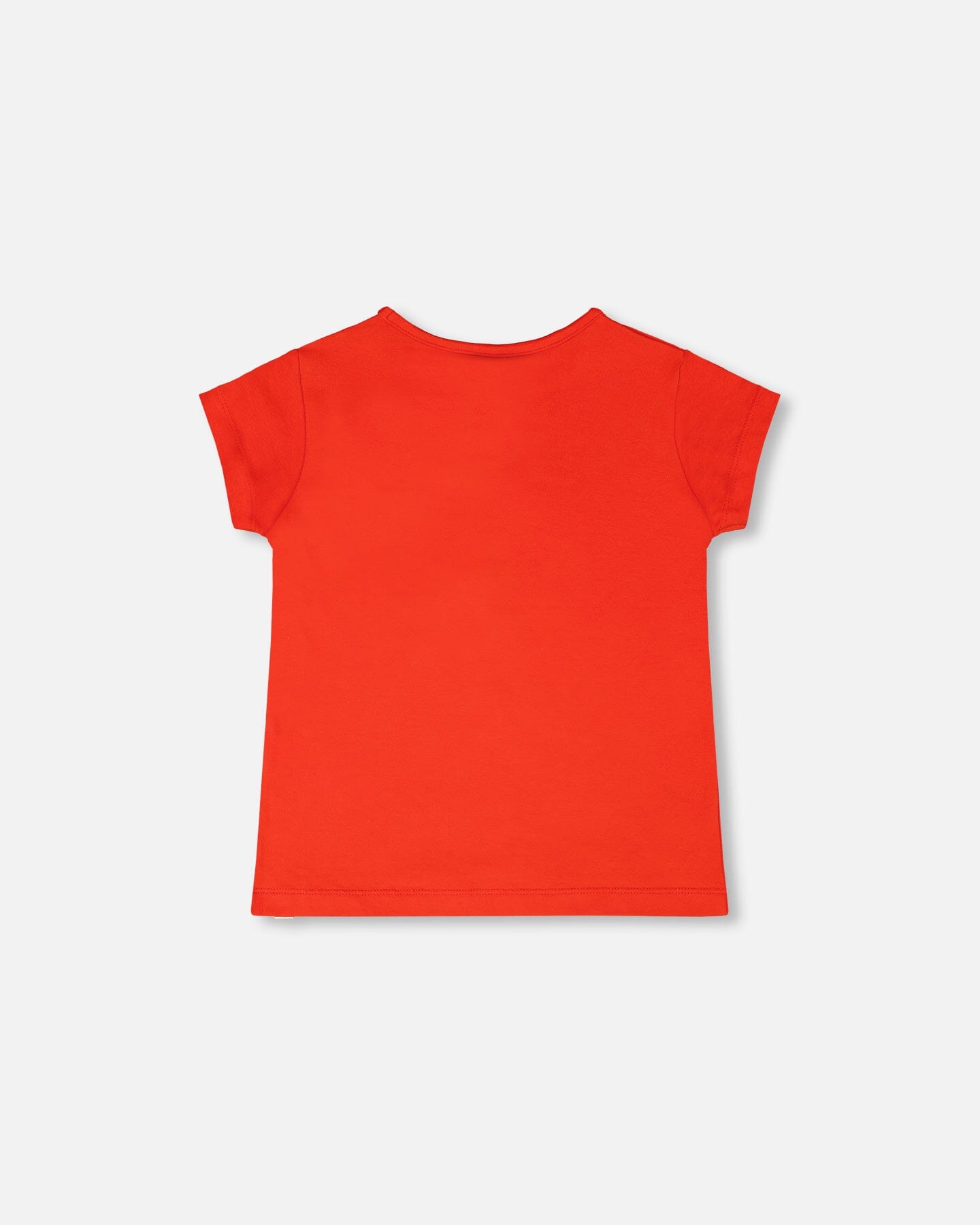Organic Cotton Jersey T-Shirt Red - Image 3