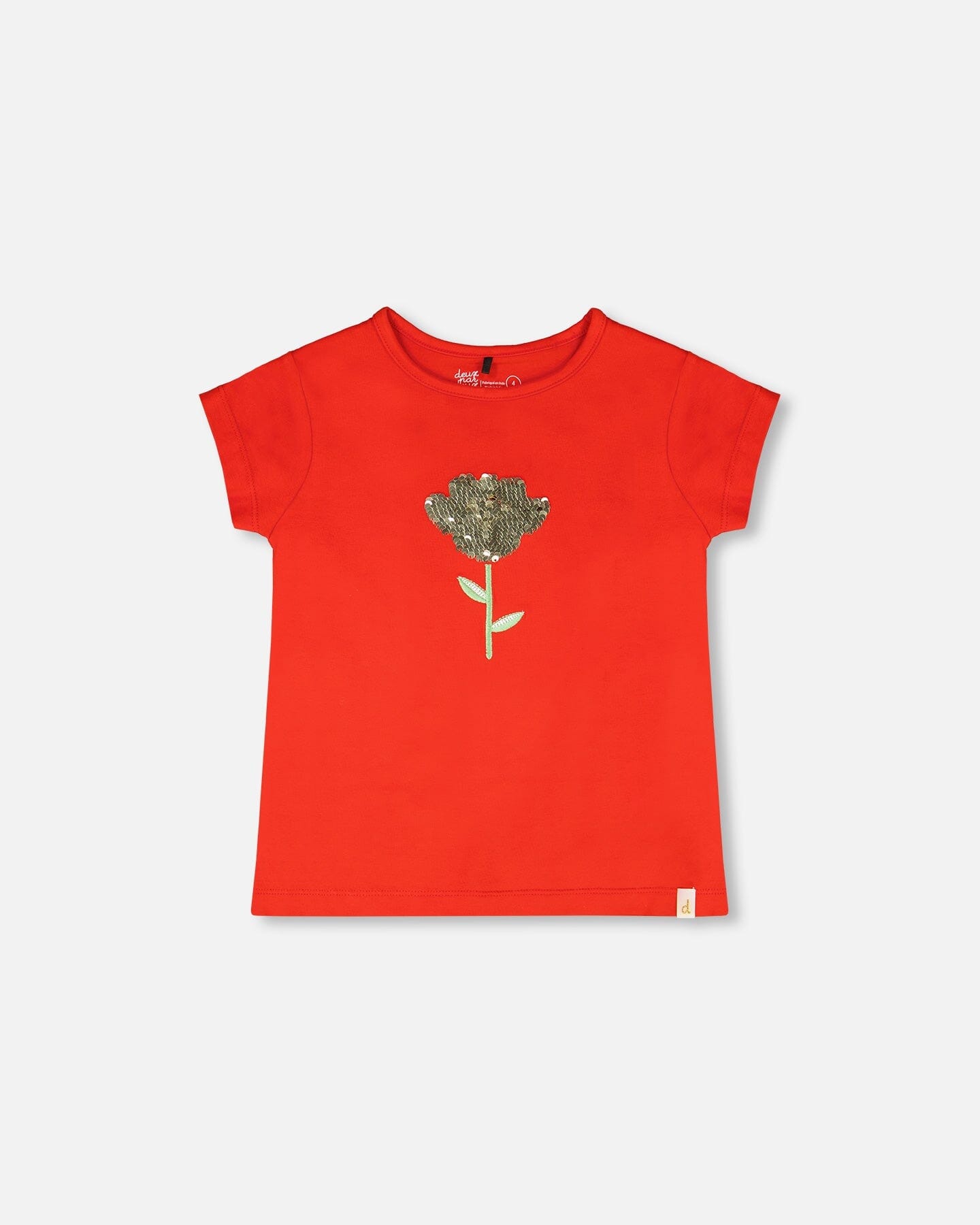 Organic Cotton Jersey T-Shirt Red - Image 5
