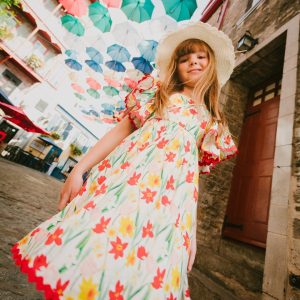 Alternative view of Viscose Dress White Daffodil Print