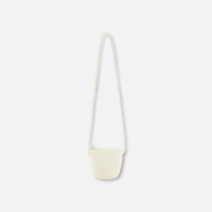 Strawberry Straw Purse Beige - Image 3