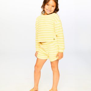 Striped Sweater Yellow And White - Image 3