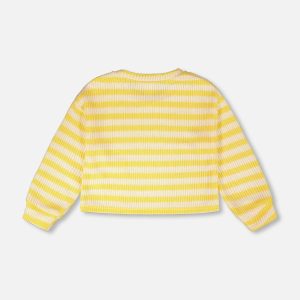 Striped Sweater Yellow And White - Image 4