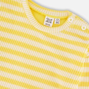 Striped Sweater Yellow And White - Image 5
