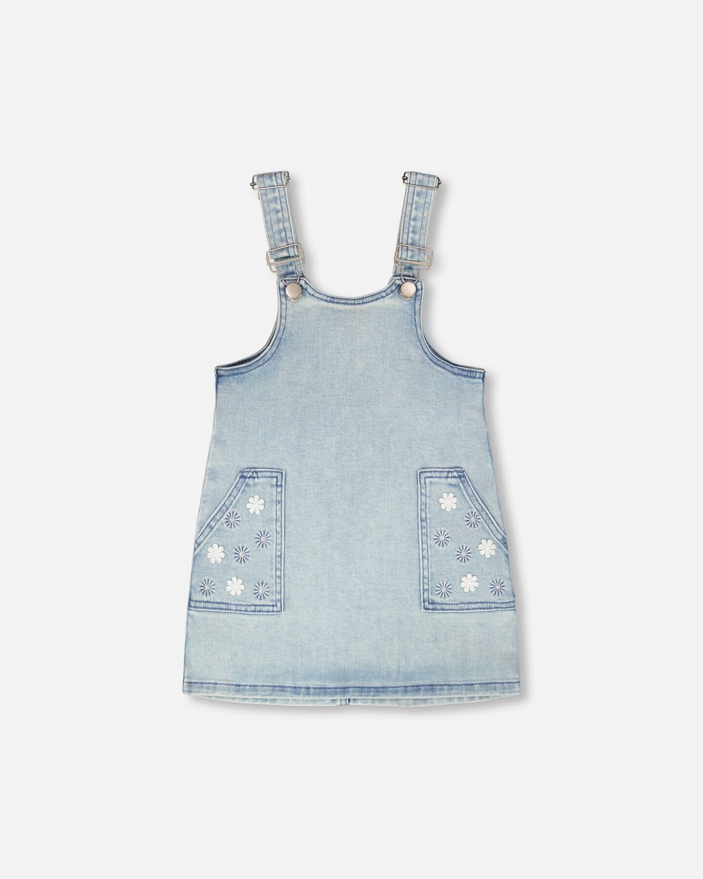 Light Blue Denim Overall Dress - Image 9