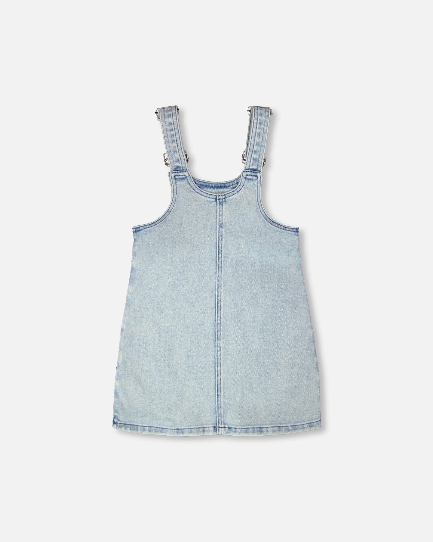 Light Blue Denim Overall Dress - Image 3