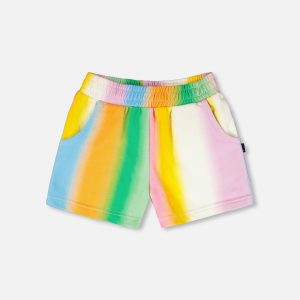 Printed French Terry Shorts Multicolored