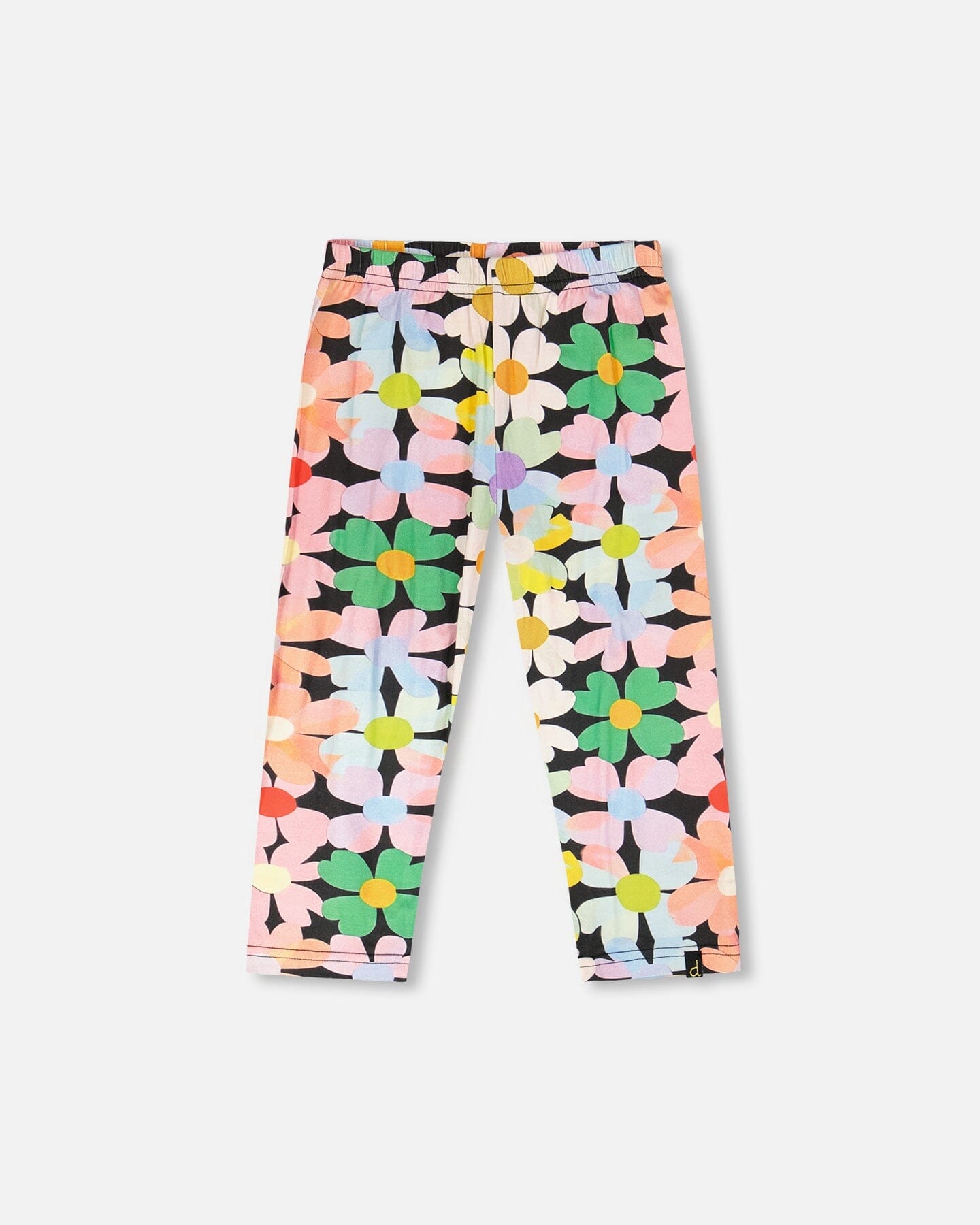 Viscose Leggings Black Printed Flowers - Image 6