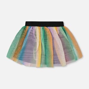 Printed Mesh Skirt Multicolored - Image 3