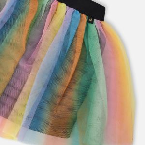 Printed Mesh Skirt Multicolored - Image 4