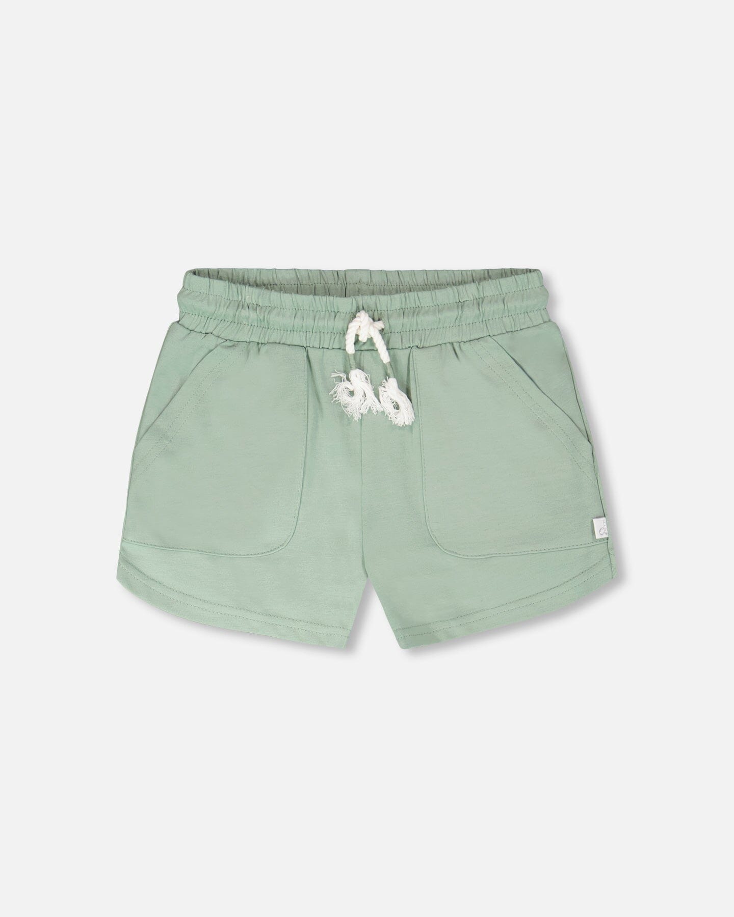Organic Cotton Jersey Shorts Sage Green - Image 6