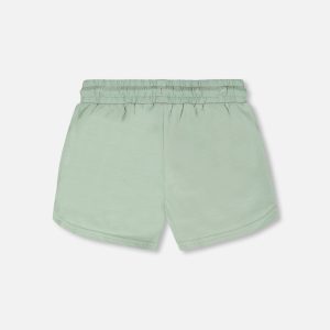 Organic Cotton Jersey Shorts Sage Green - Image 4