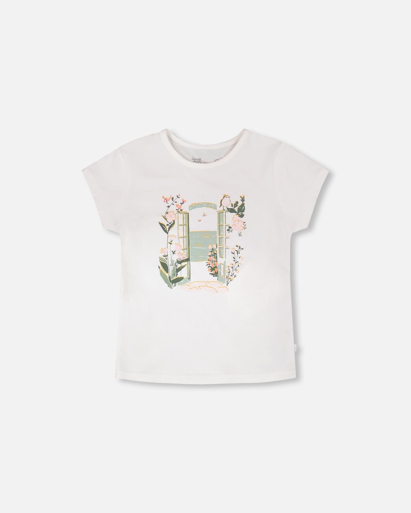 Organic Cotton Jersey T-Shirt Off-White - Image 11