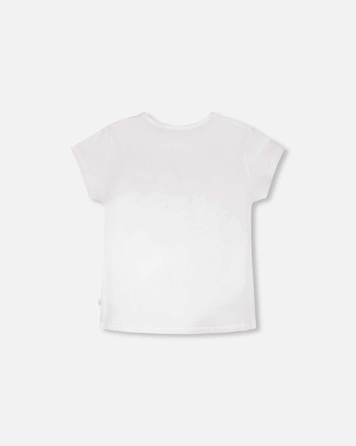 Organic Cotton Jersey T-Shirt Off-White - Image 4