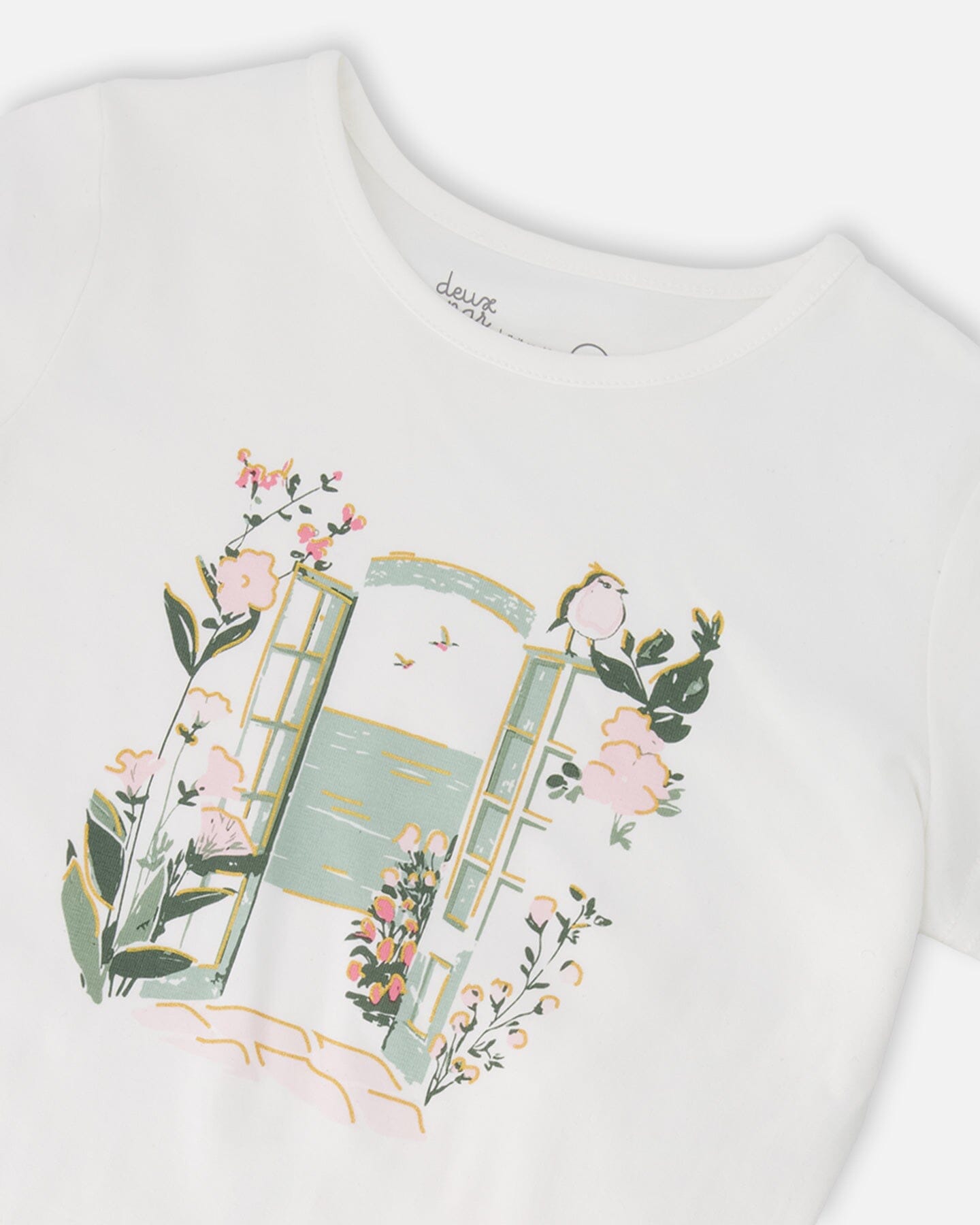 Organic Cotton Jersey T-Shirt Off-White - Image 5