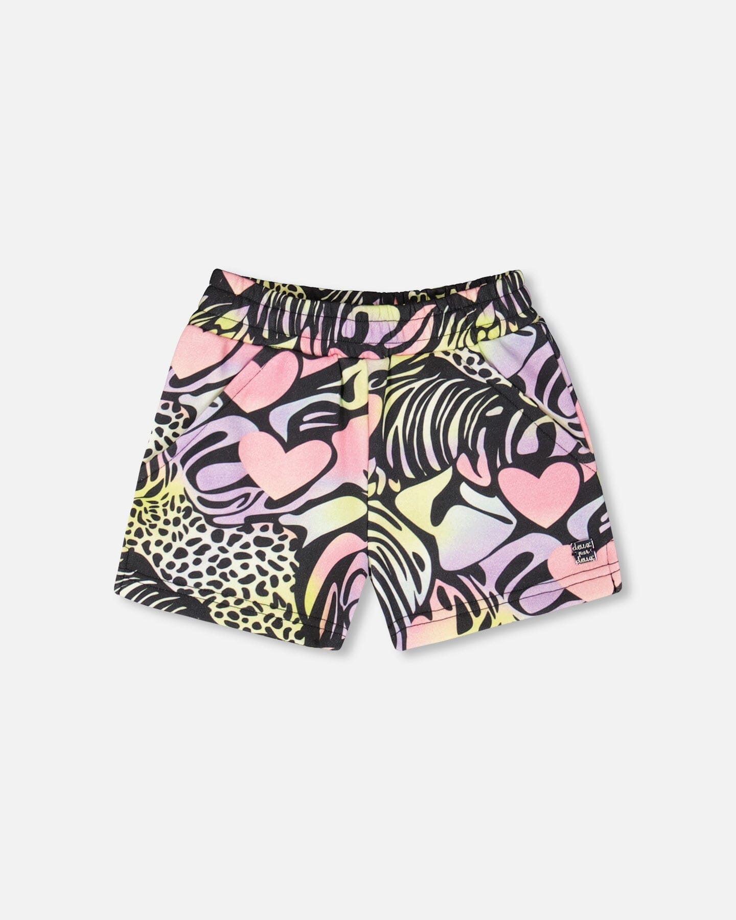 French Terry Shorts Black Multicolor - Image 9