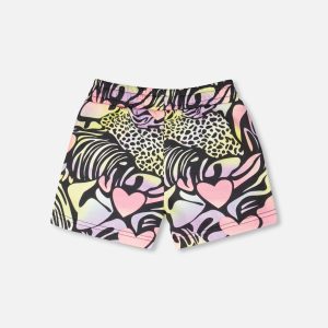 French Terry Shorts Black Multicolor - Image 3