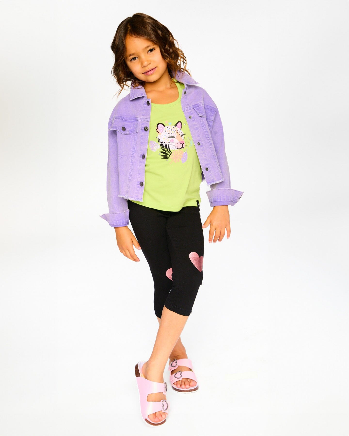 Mauve Denim Jacket With Embroidery - Image 2