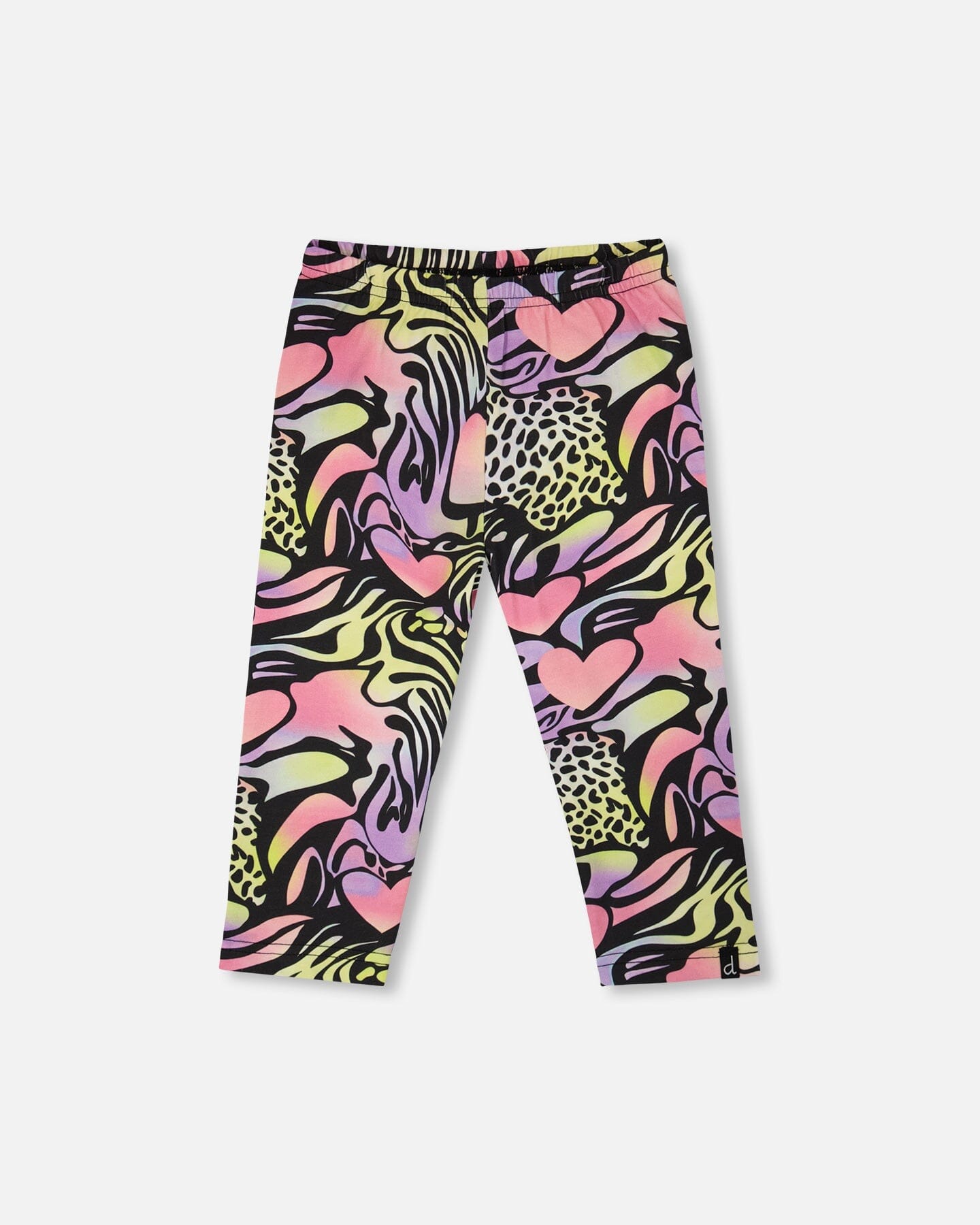 Organic Cotton Jersey Capri Black Printed Multicolor - Image 6