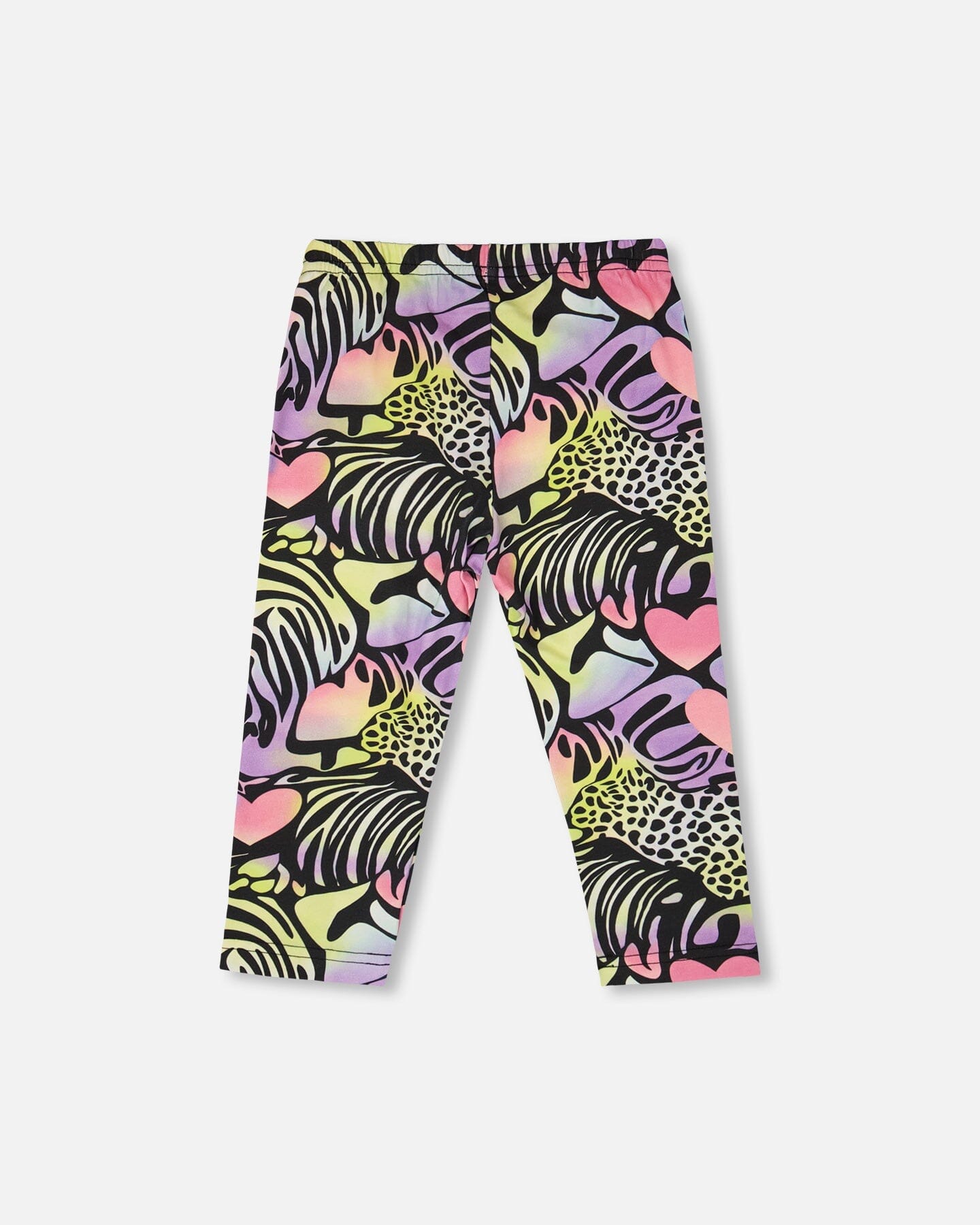 Organic Cotton Jersey Capri Black Printed Multicolor - Image 3
