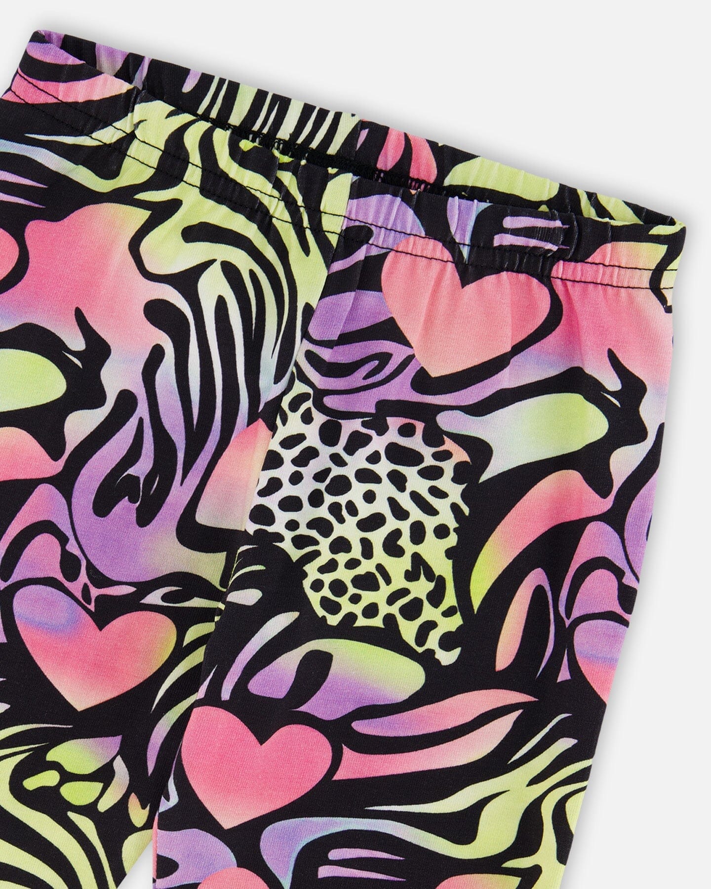 Organic Cotton Jersey Capri Black Printed Multicolor - Image 4